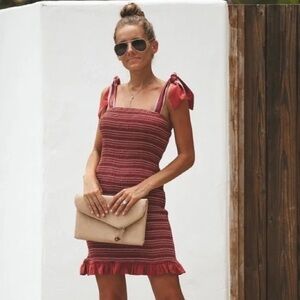 Storia Vici • Ribbed Smocked Dress